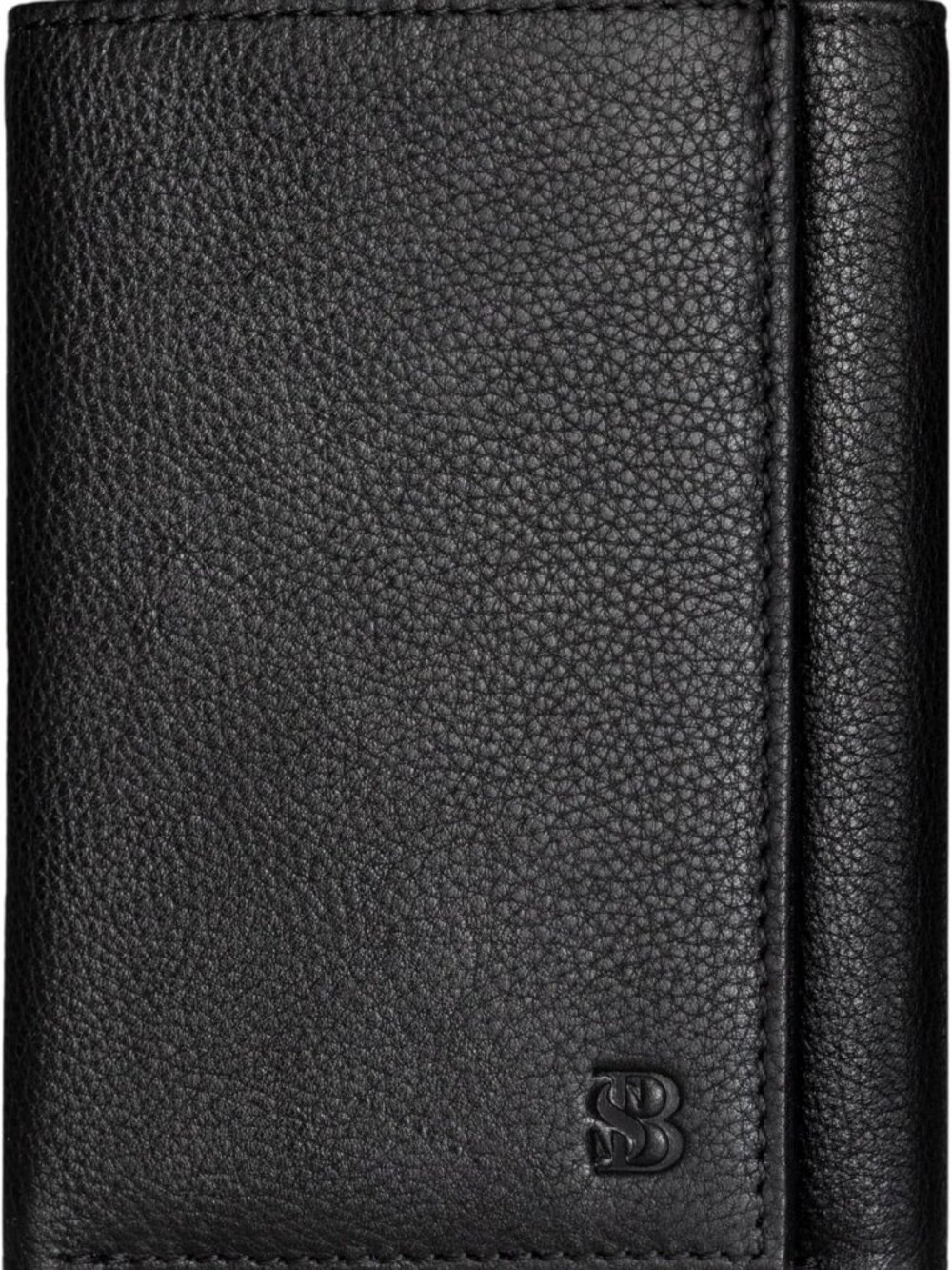 Slim RFID Blocking Leather Trifold Wallet for Men - 11 Card Slots, ID Window